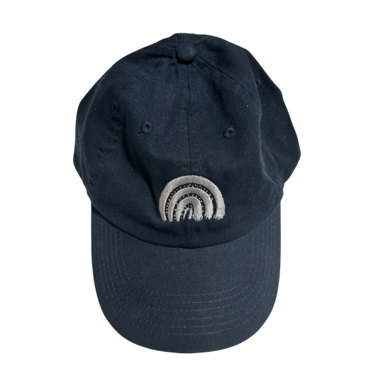 Classic Navy Blue Rainbow Embroidered Dad Cap Hat