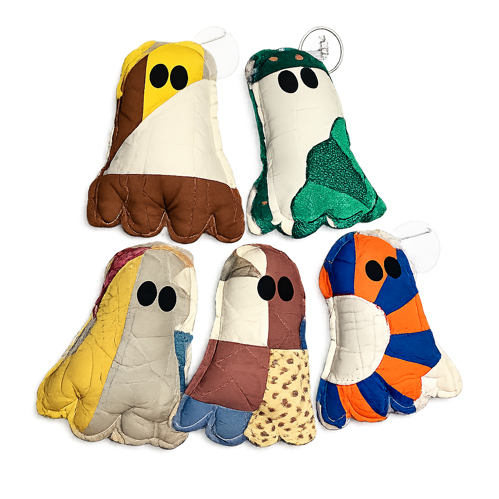 Handmade Vintage Quilt Ghost Pillow