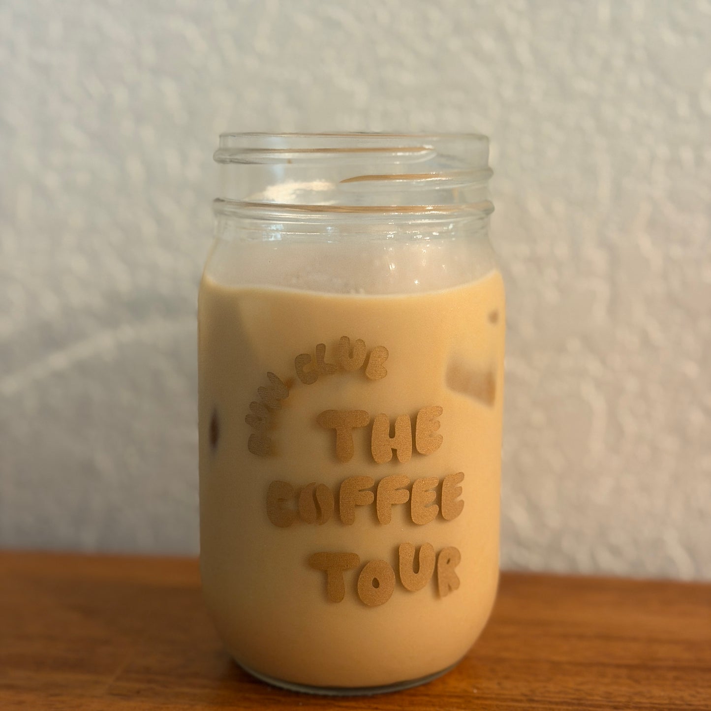 The Coffee Tour Run Club 16oz Mason Jar