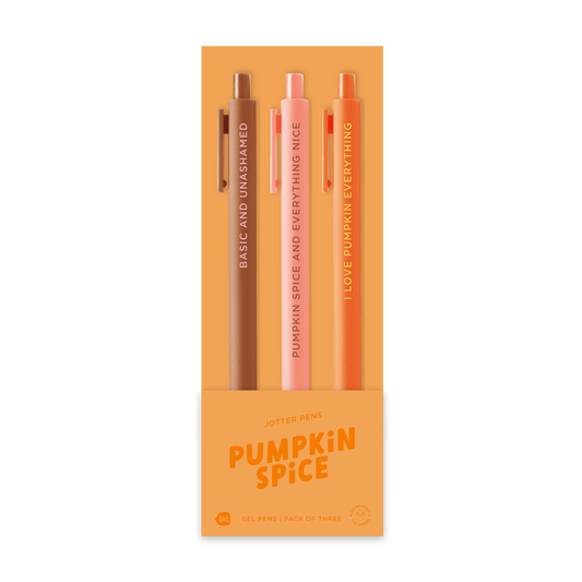 Pumpkin spice gel pen 3 pack