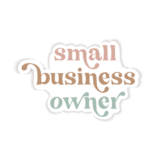 Pastel Small Business Owner Sticker