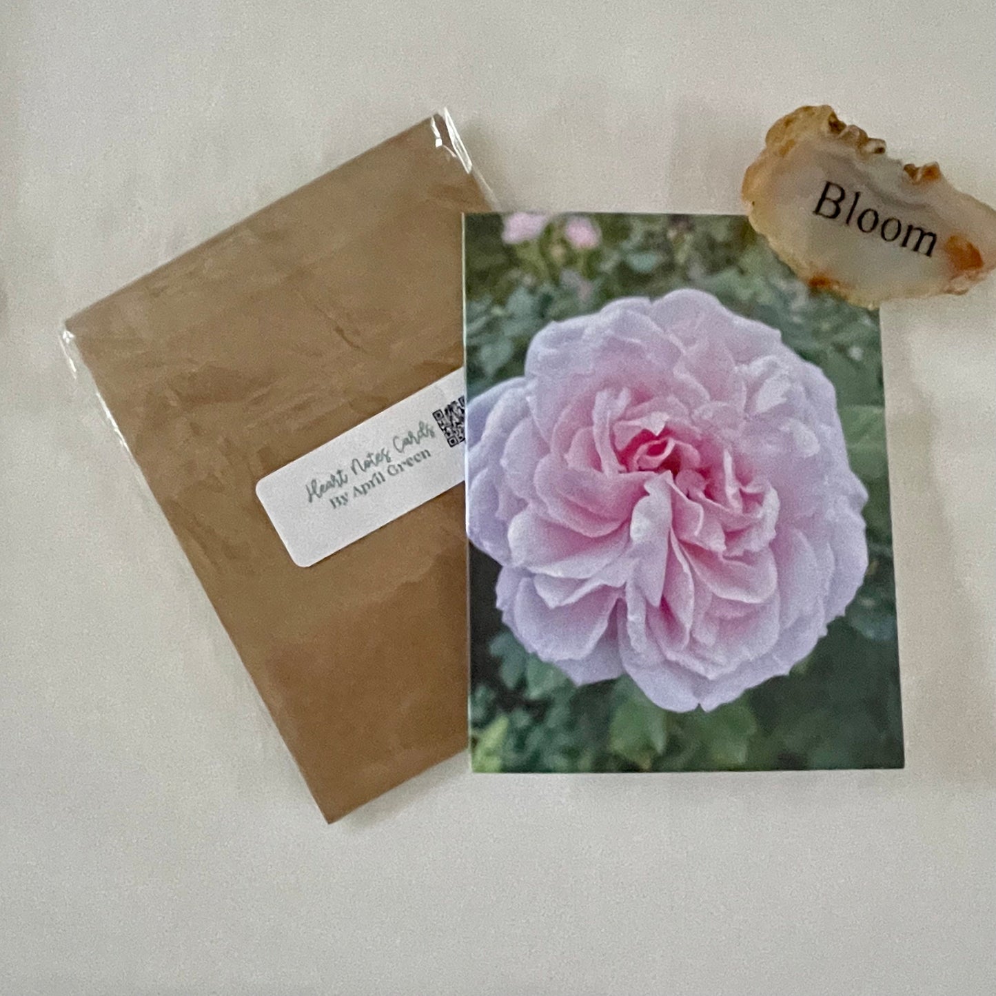 Pretty in Pink Original Photography Greeting Card with Kraft Envelope