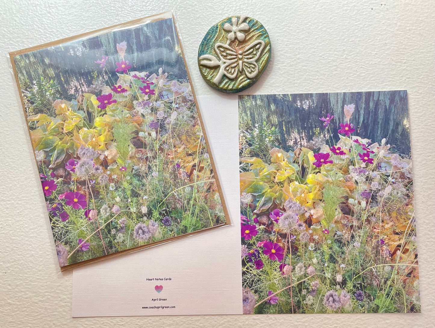 Seasons Meadow Original Photography Single Nature Greeting Card with Kraft Envelope