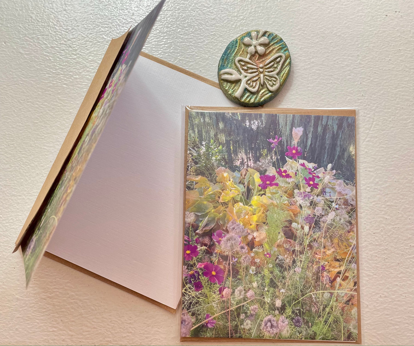 Seasons Meadow Original Photography Single Nature Greeting Card with Kraft Envelope