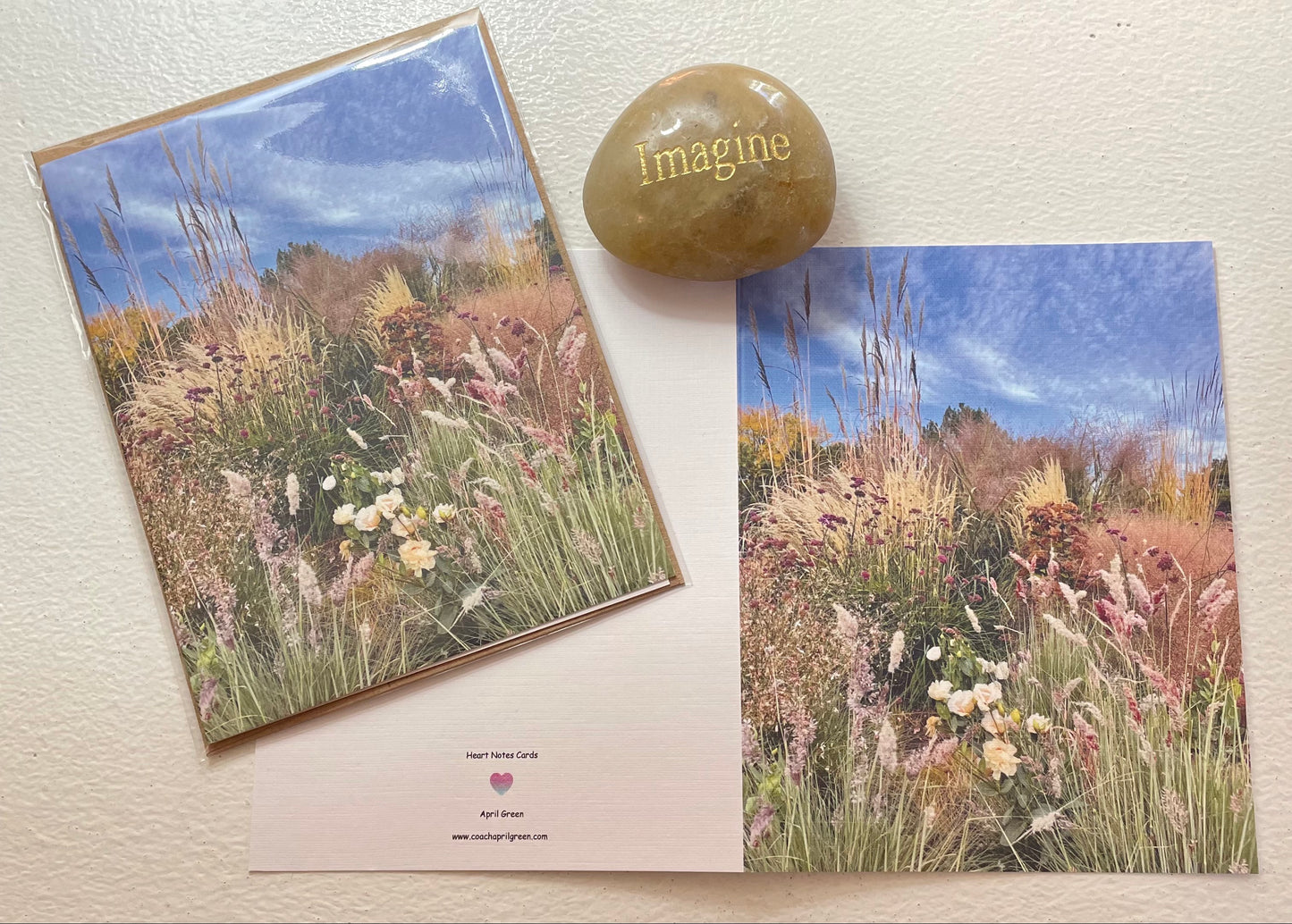 Grass Melody Original Photography Single Greeting Card with a Kraft Envelope