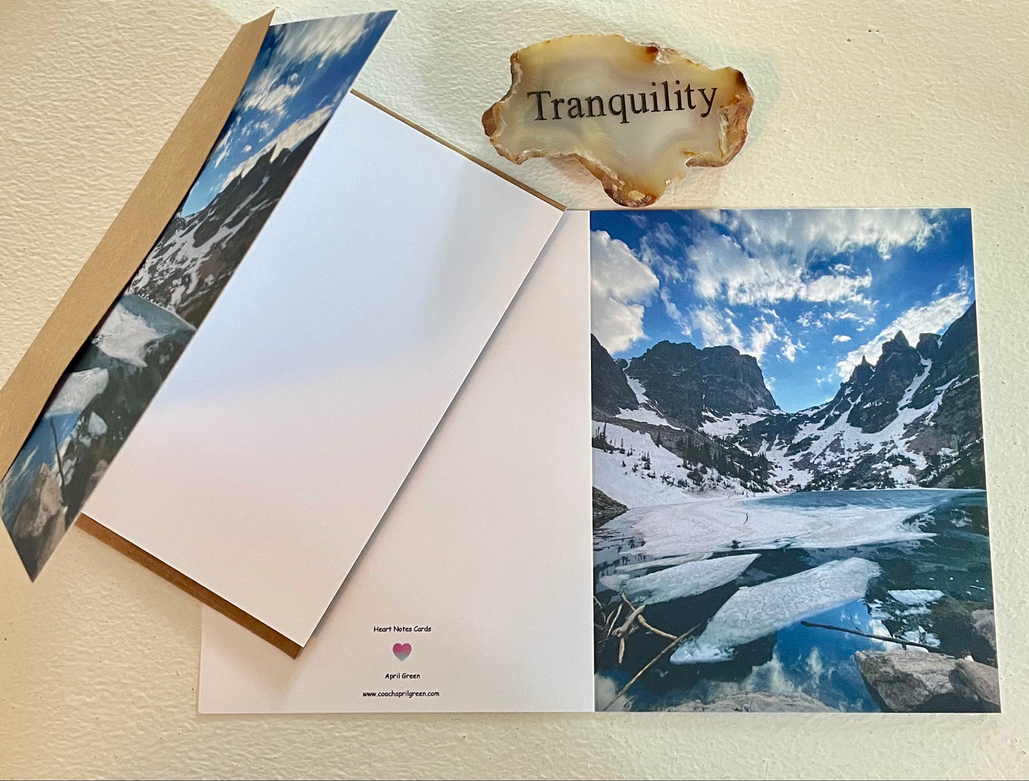 Emerald Lake Rocky Mountain National Park Single Original Photography Greeting Card with Envelope