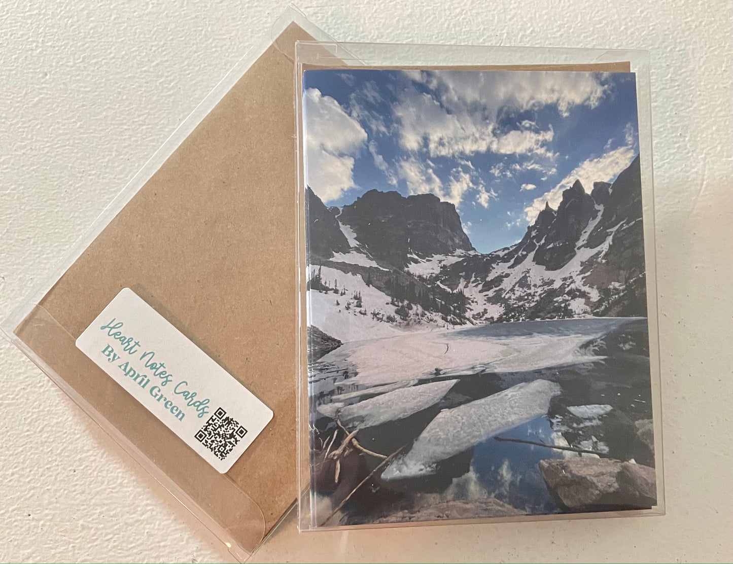 Emerald Lake Rocky Mountain National Park Single Original Photography Greeting Card with Envelope