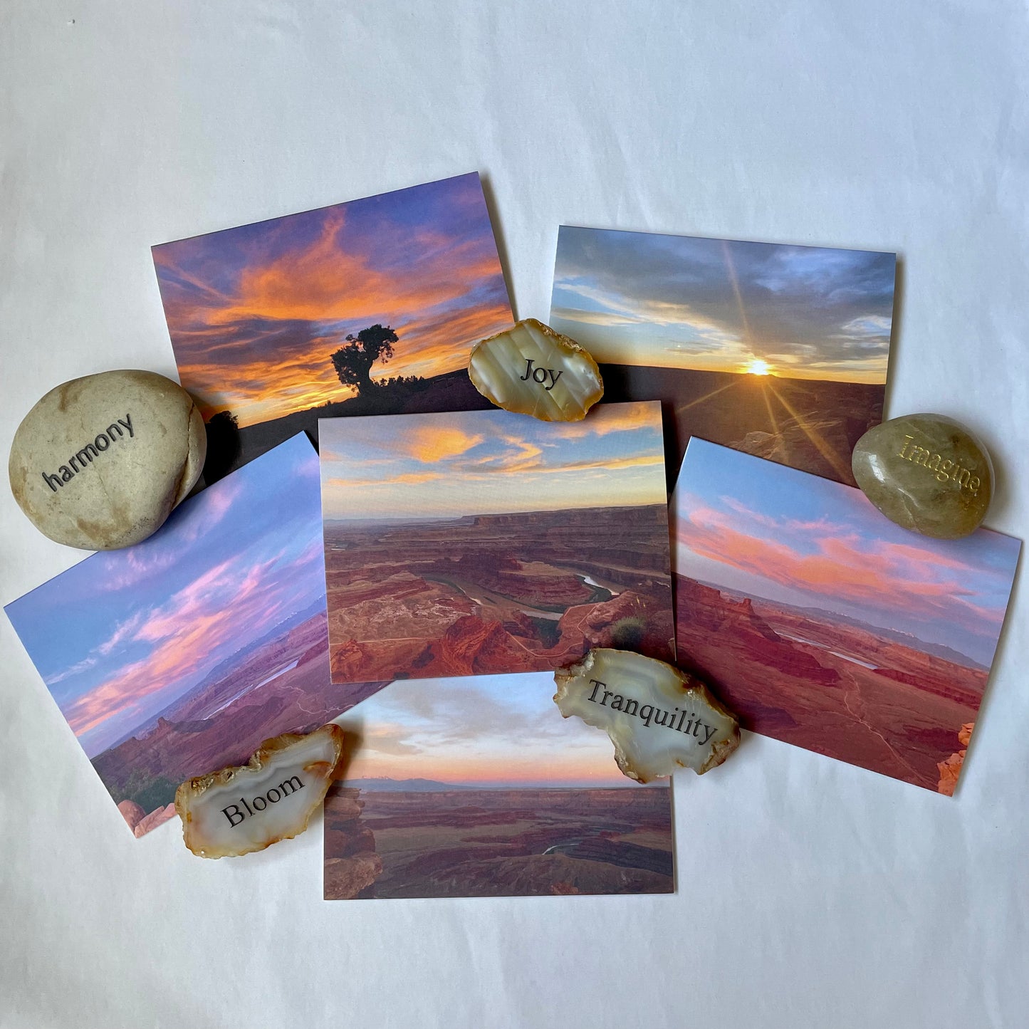 Desert Dreams Moab Collection Original Nature Photography Greeting Card Boxed Set of 6 with Kraft Envelopes