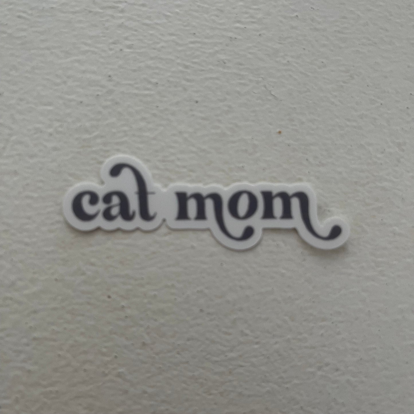Cat Mom Waterproof Vinyl Sticker