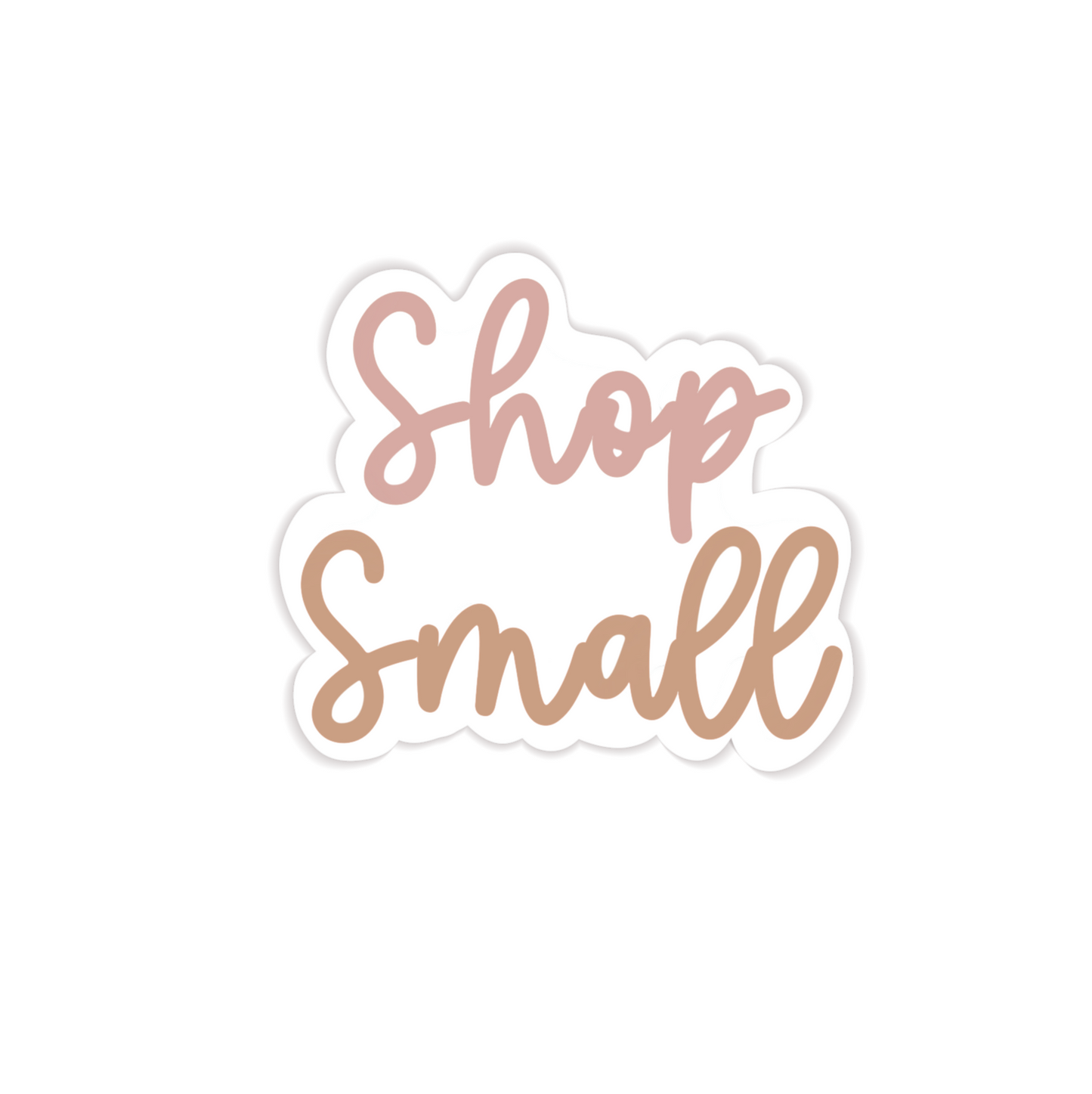 Shop Small Cursive Sticker