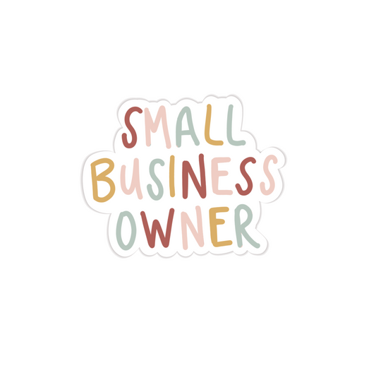 Signature Small Business Owner Sticker