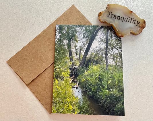 Nature Photography Greeting Card With Kraft Envelope