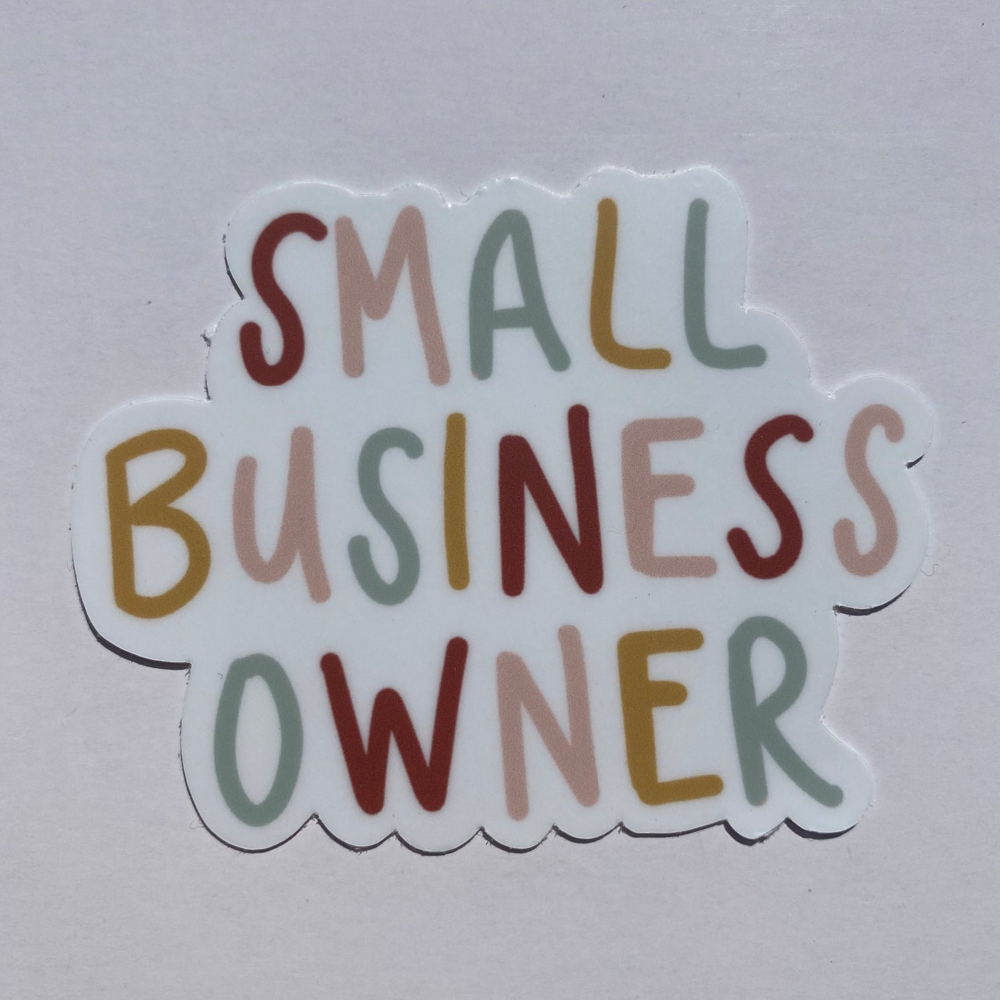 Signature Small Business Owner Waterproof Vinyl Sticker