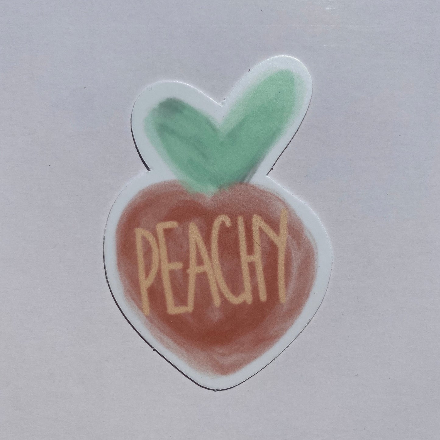 CLEAR Peachy Waterproof Vinyl Sticker