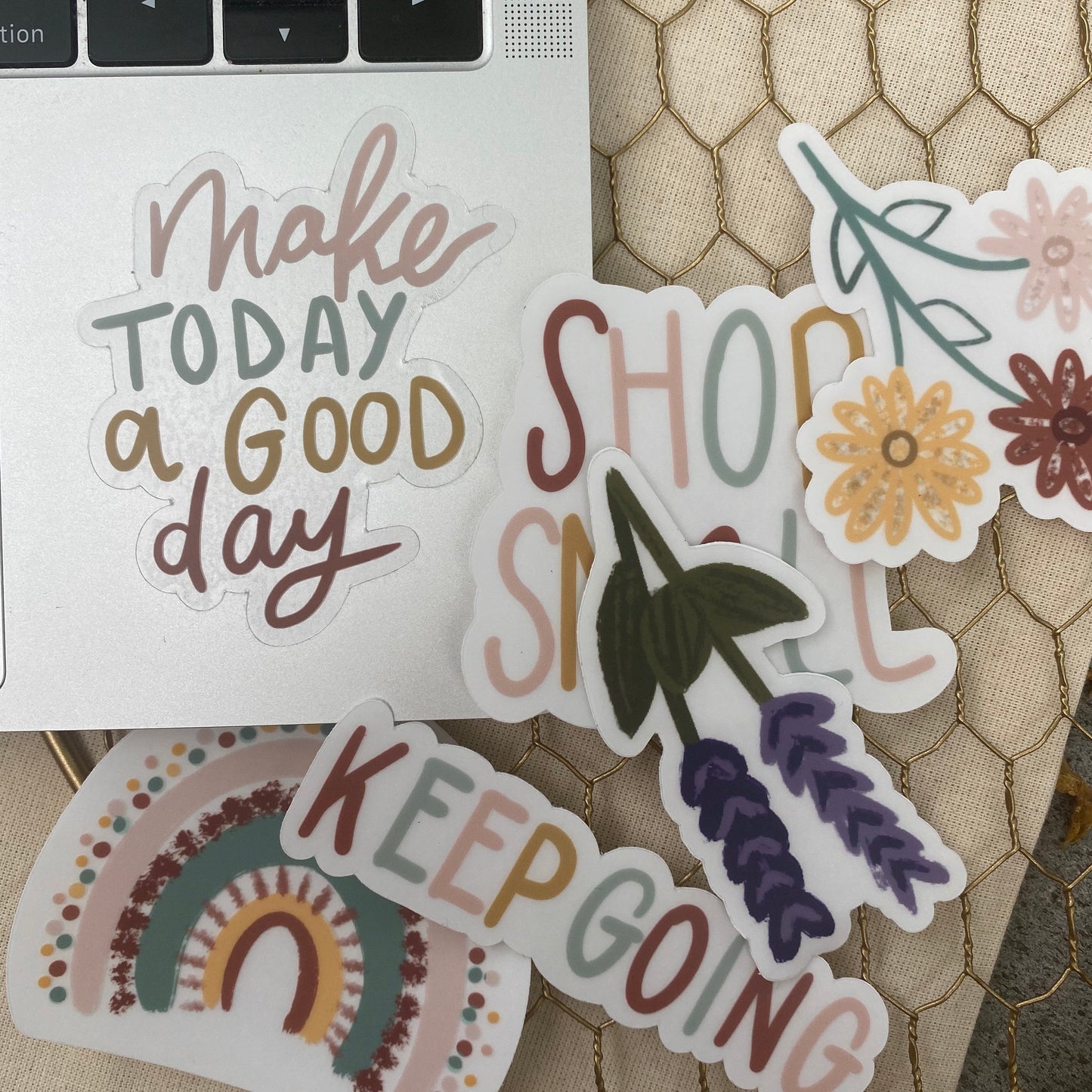 CLEAR Make Today a Good Day Waterproof Vinyl Sticker