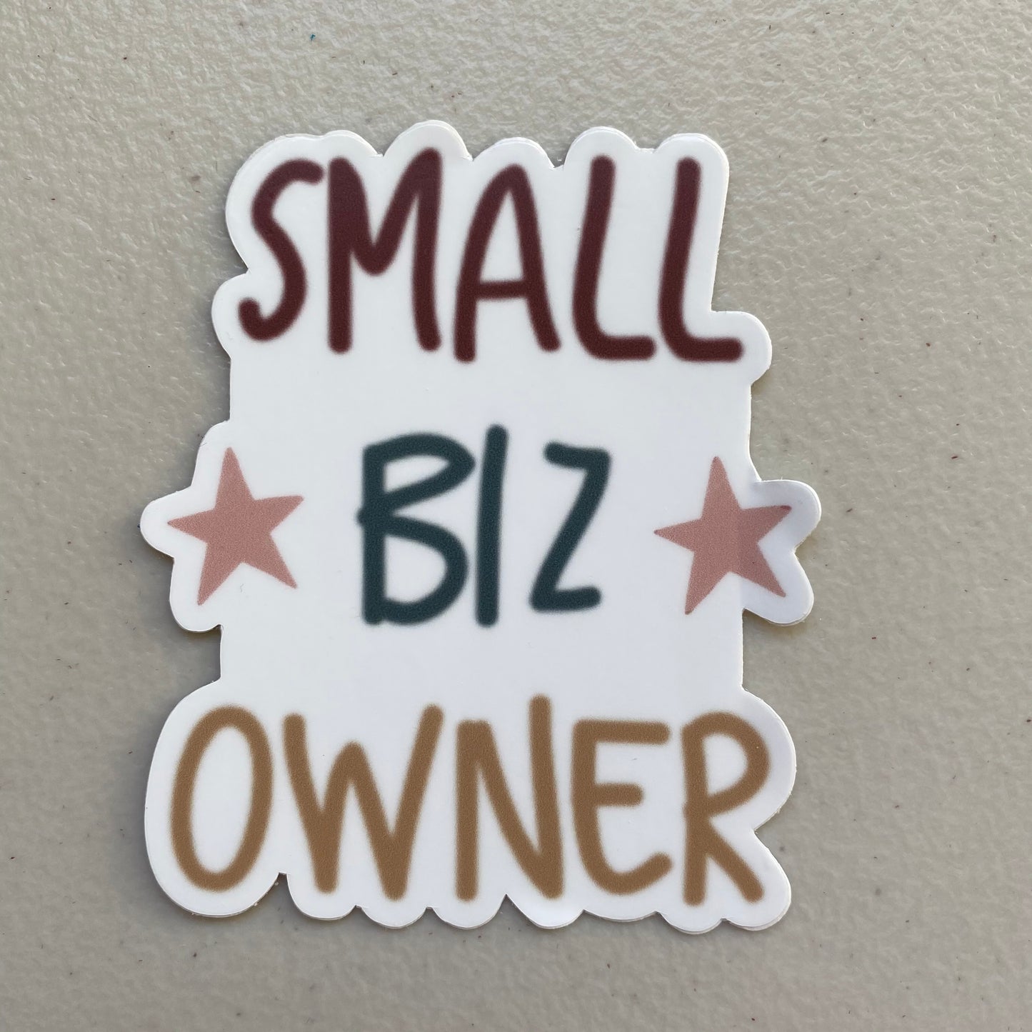 Small Biz Owner Star Sticker