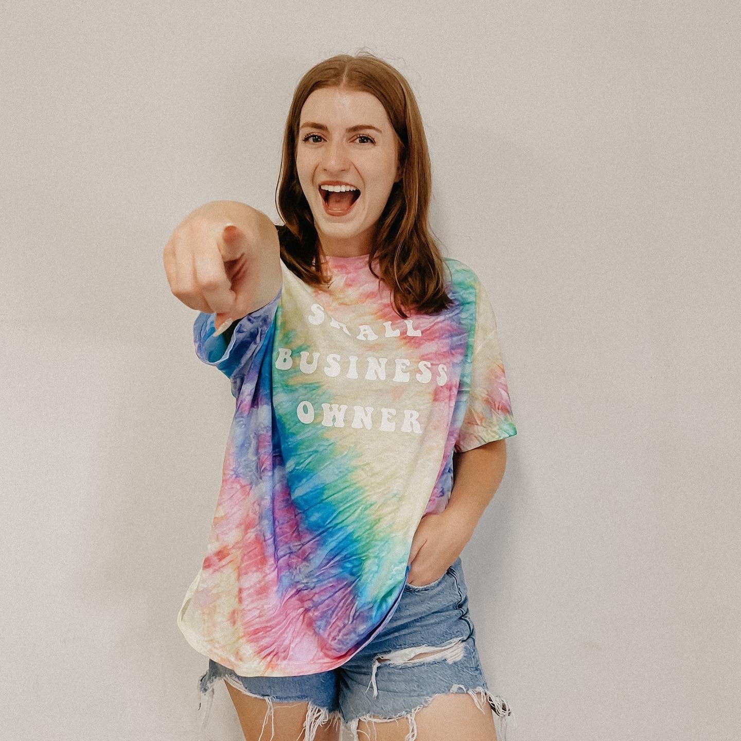 Tie Dye Small Business Owner Tee