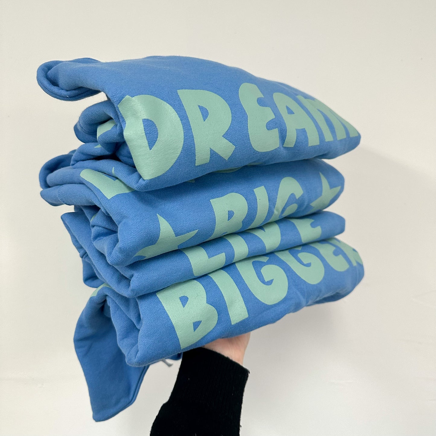 Blue Back Design Dream Big Live Bigger Limited Edition Crew