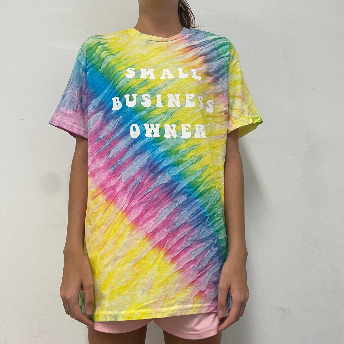 Tie Dye Small Business Owner Tee