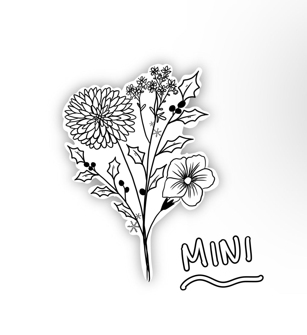 Mini Winter Bouquet Sticker