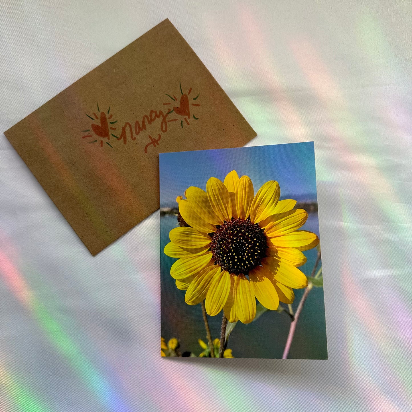 Handwritten Gift Message in a Mystery Greeting Card