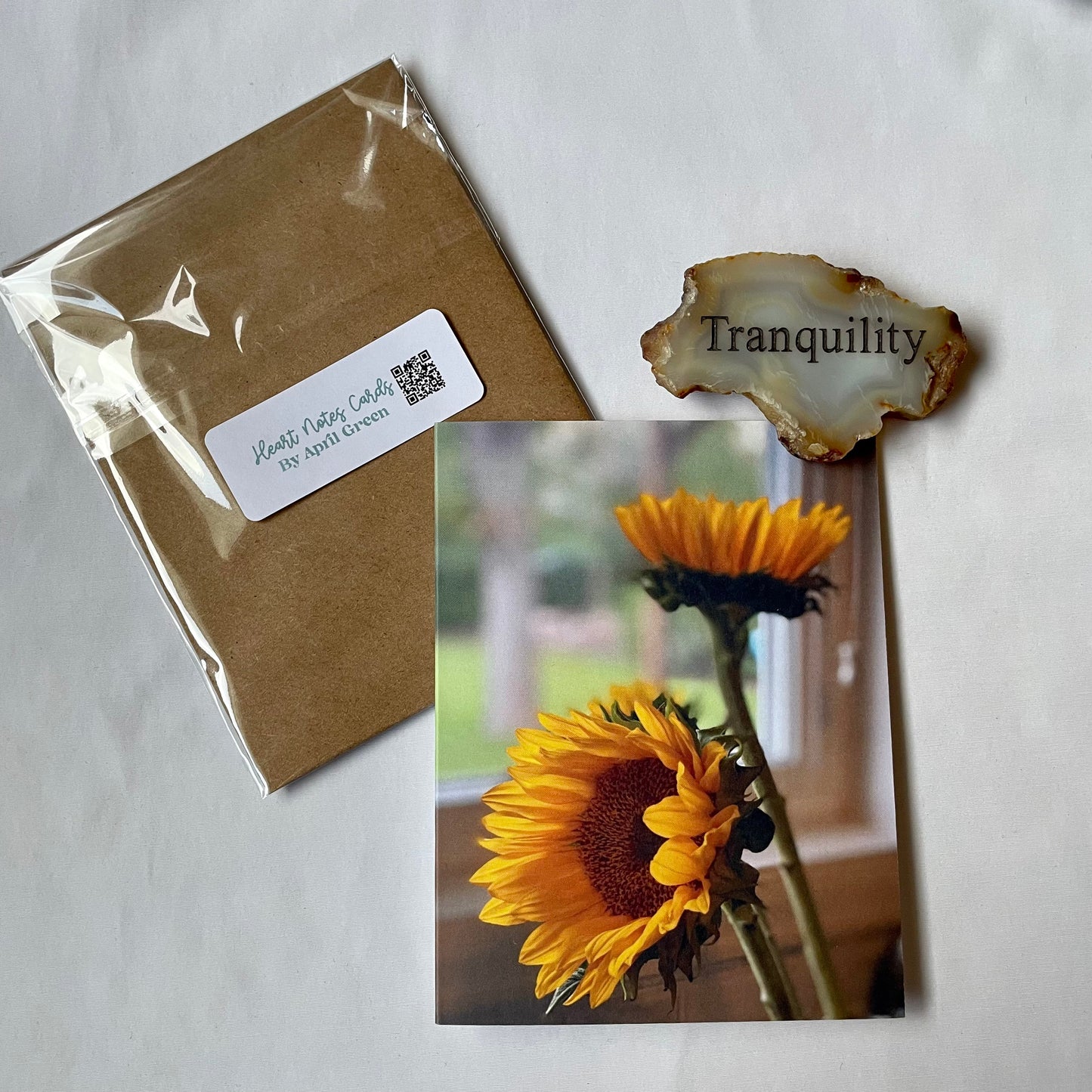 Sunny Days Sunflowers Original Photography Single Greeting Card with Kraft Envelope