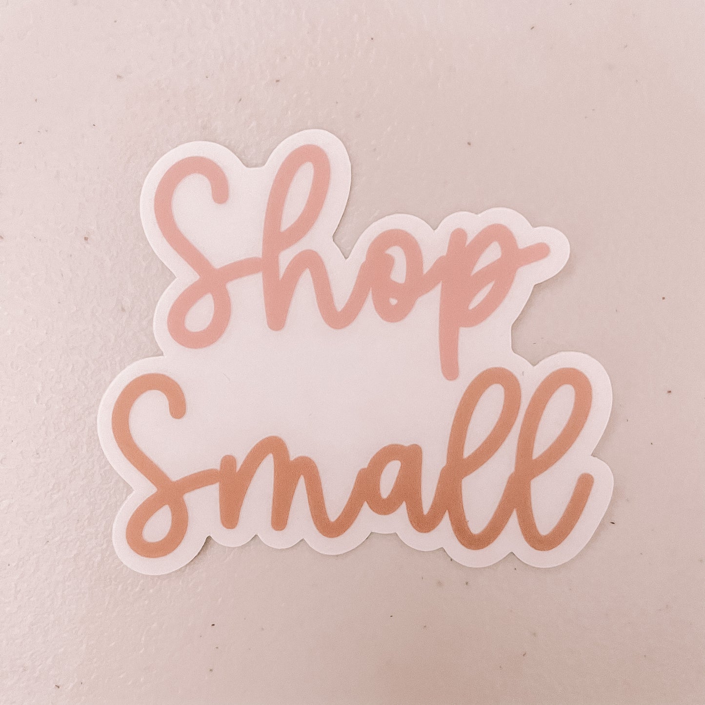 Shop Small Cursive Sticker